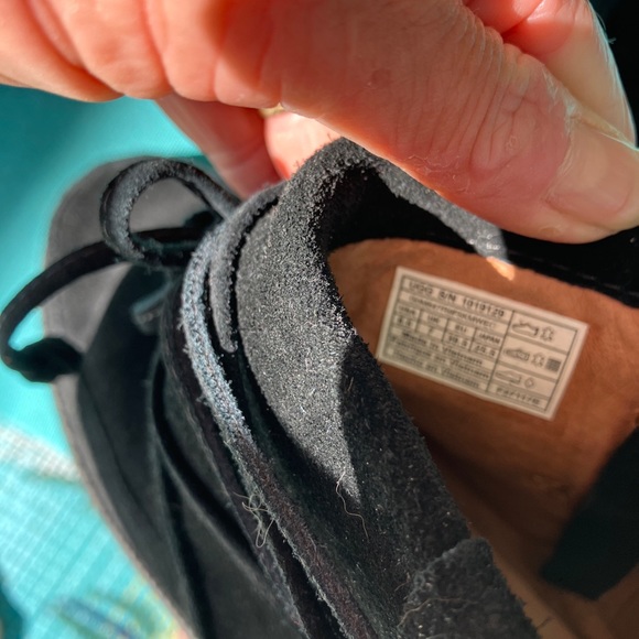 Ugg “Reid”black suede ankle height side zip moccasins, boots, size 8.5M - Picture 7 of 12